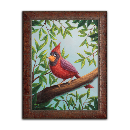 Afternoon Cardinal #1 - Original Painting