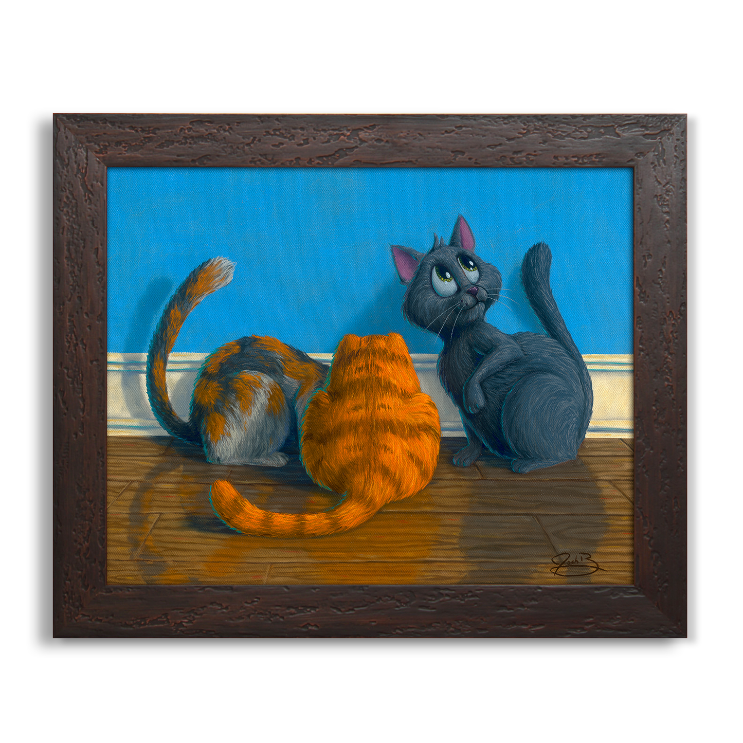 Waiting For A Mouse - Original Painting