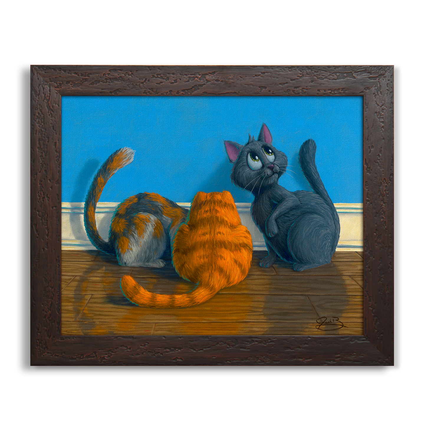 Waiting For A Mouse - Original Painting