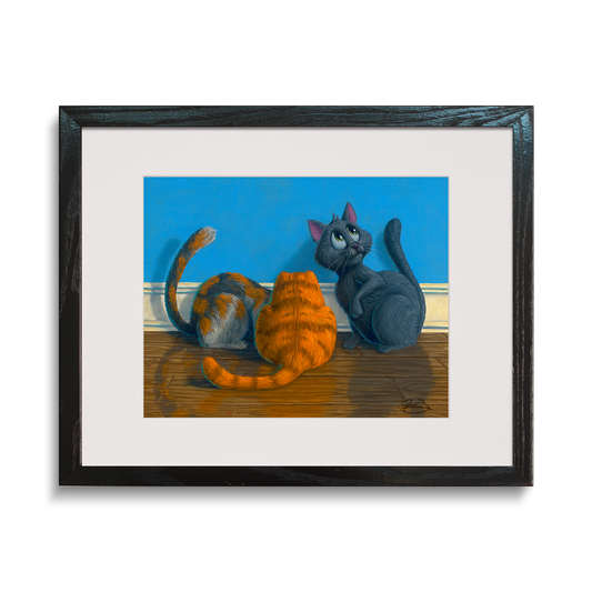 Waiting For A Mouse - Open Edition Print