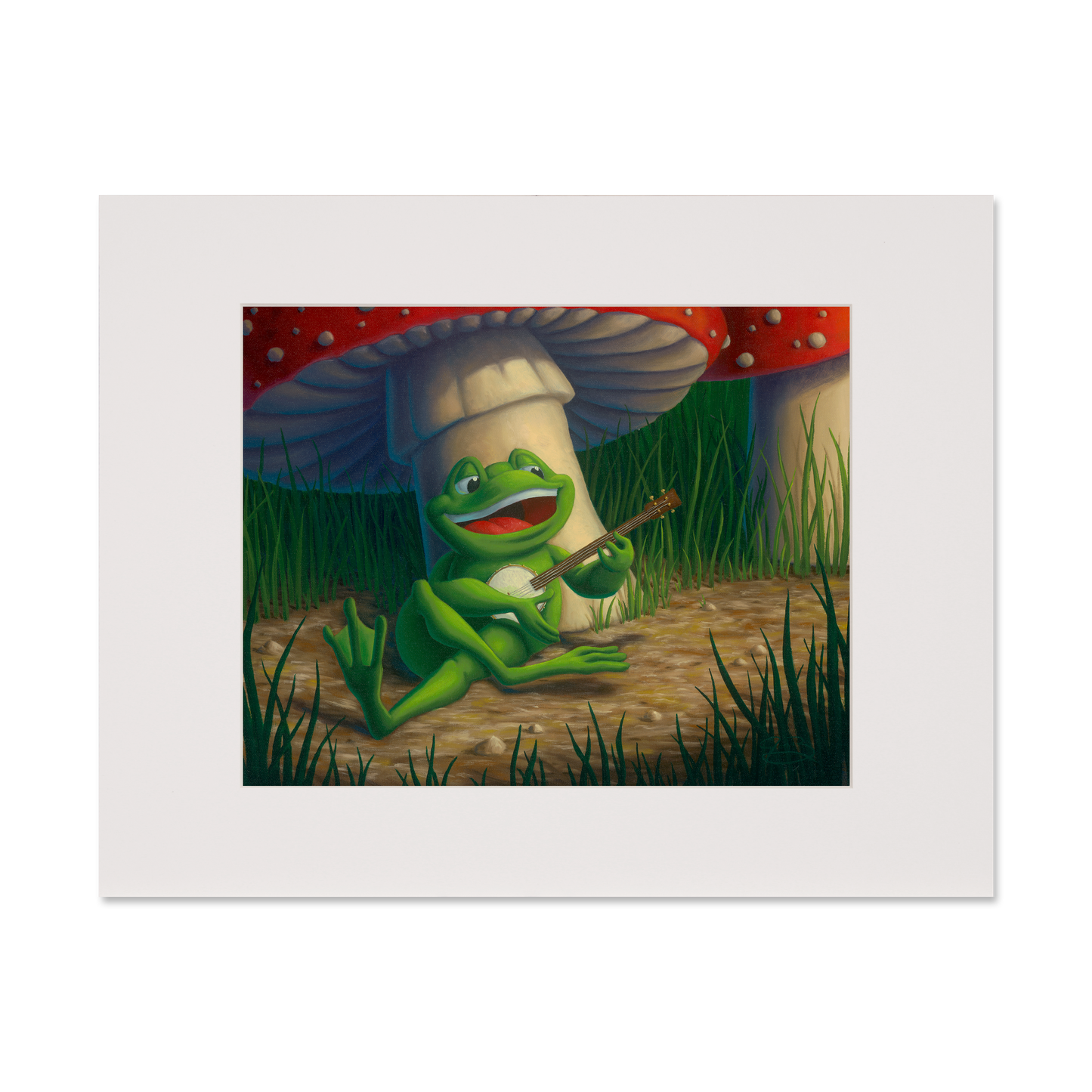 Print of Josh Berkman's "The Banjo Player"