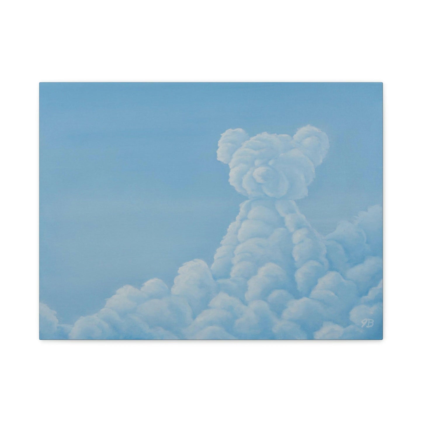 Teddy Bear in the Clouds - Canvas Print