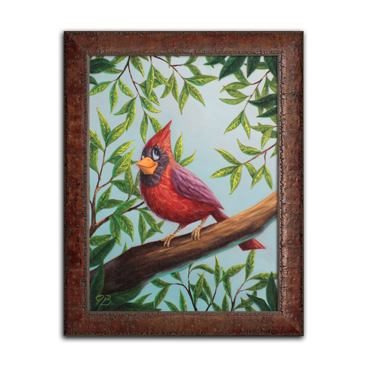 Afternoon Cardinal #1 - Original Painting