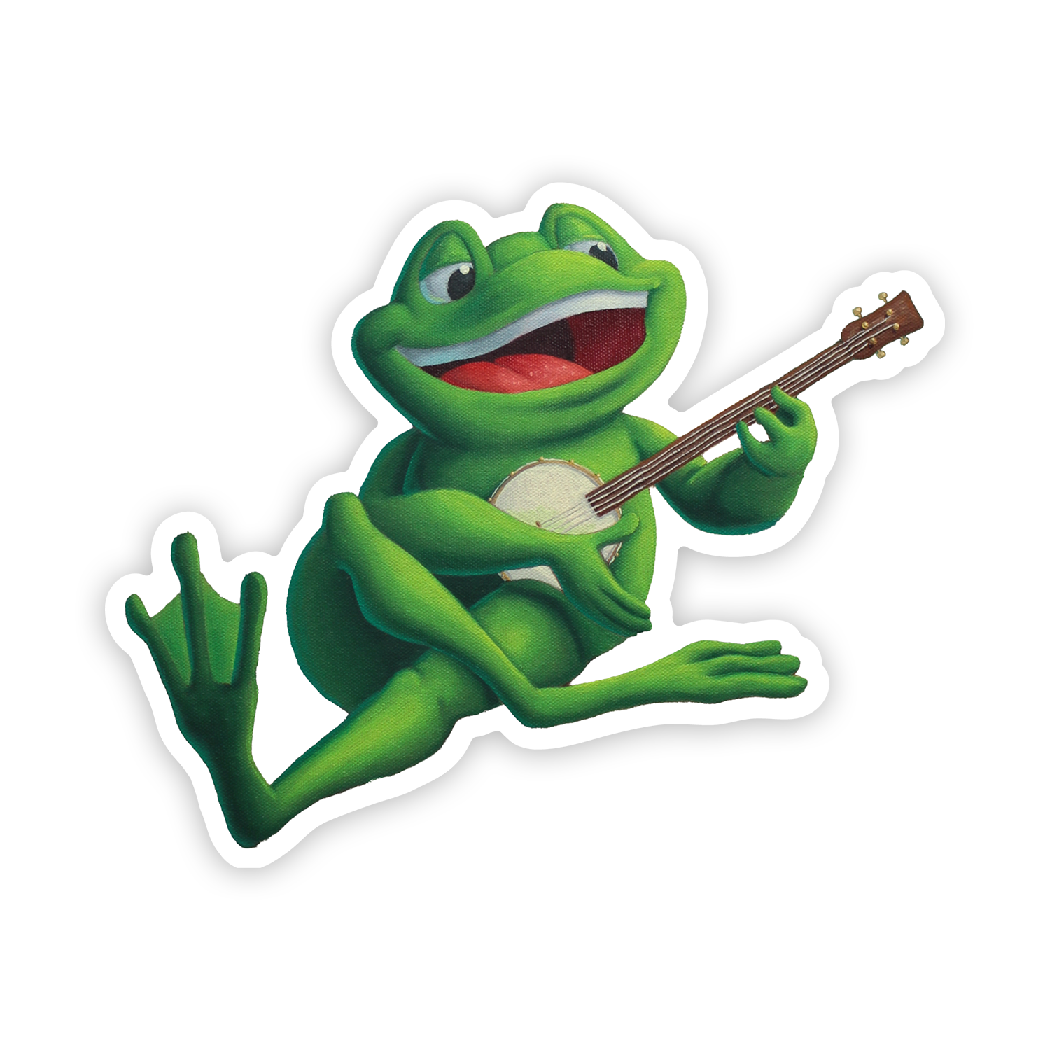 The Banjo Player Sticker – Josh Berkman Art