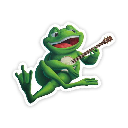 The Banjo Player Sticker