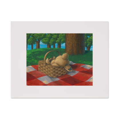 Print of Josh Berkman's "Bunny in the Basket"