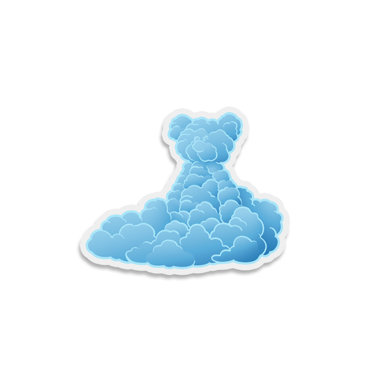 Teddy Bear in Clouds Sticker