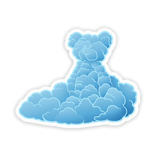 Teddy Bear in Clouds Sticker