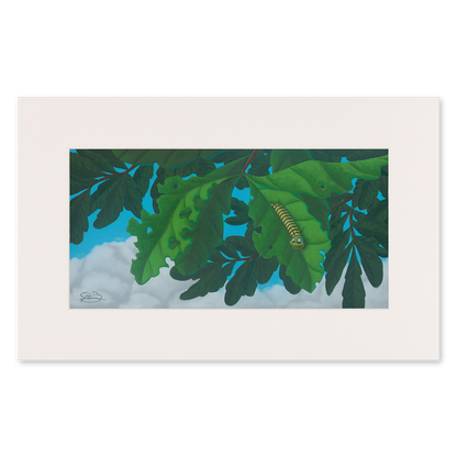 Matted print of Josh Berkman's "Just One More Bite"