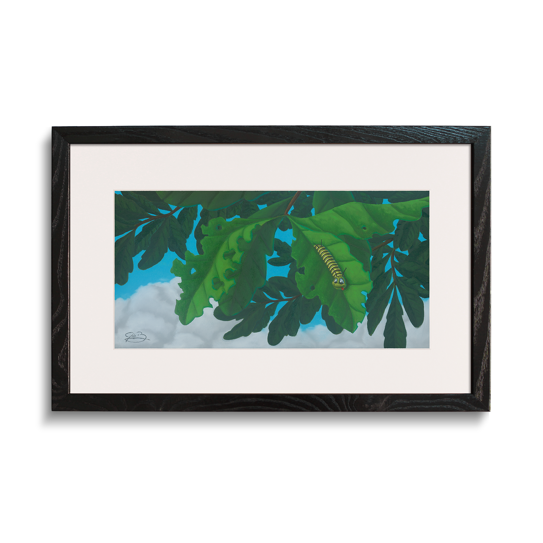 Framed and matted print of Josh Berkman's "One More Bite"