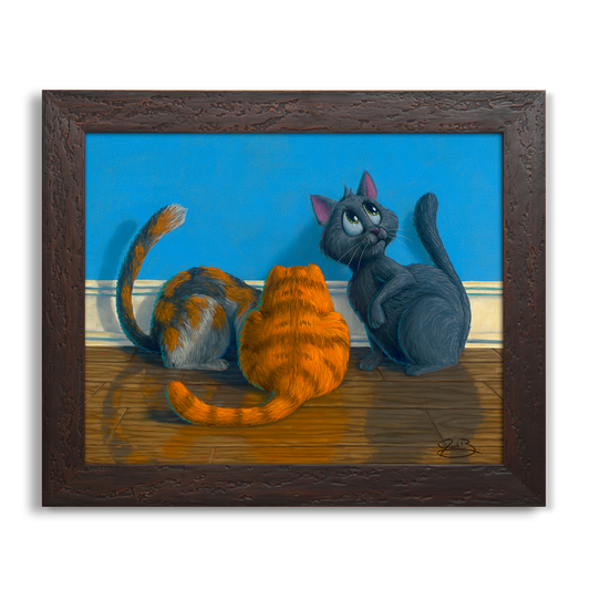 Waiting For A Mouse - Original Painting