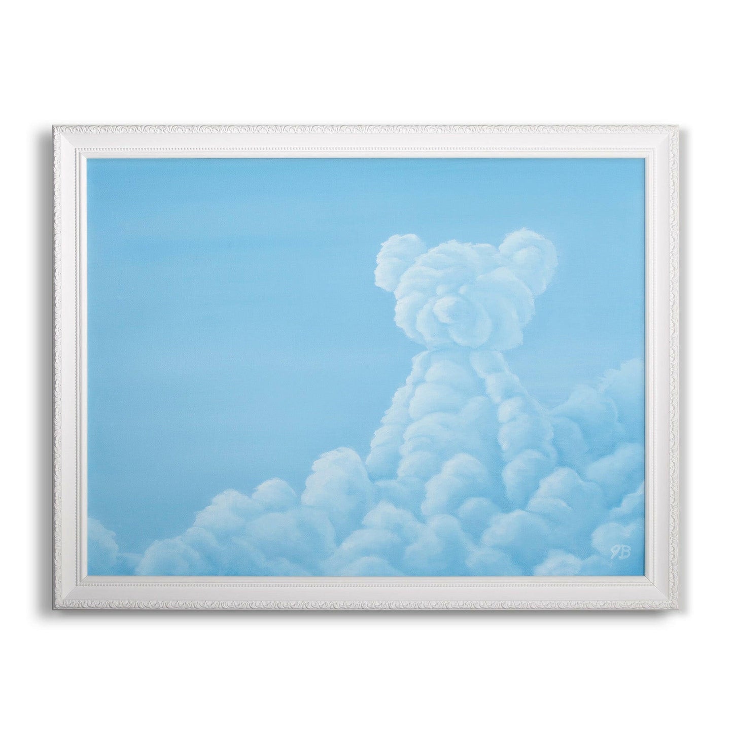 Teddy Bear in the Clouds - Original Painting