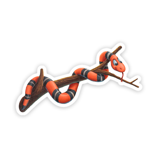 Snake on a Branch Sticker