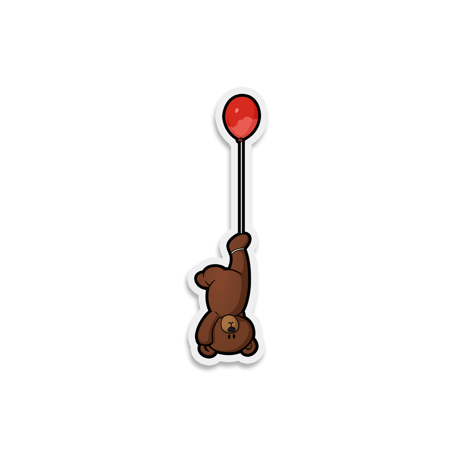 Teddy Bear and a Balloon Sticker
