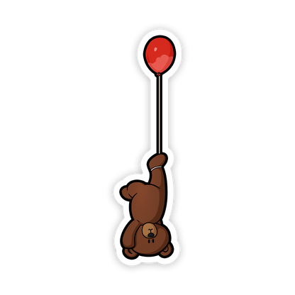 Teddy Bear and a Balloon Sticker