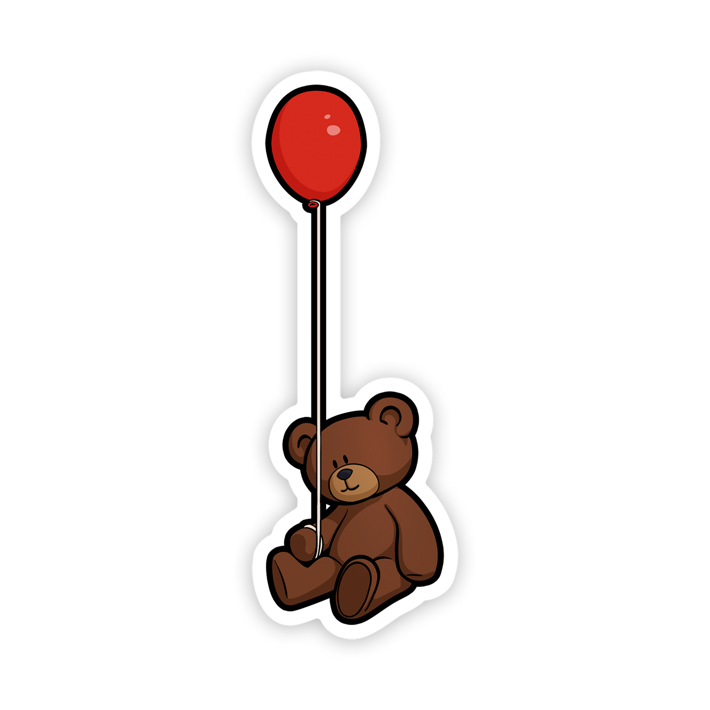 Teddy Bear and a Balloon Sticker