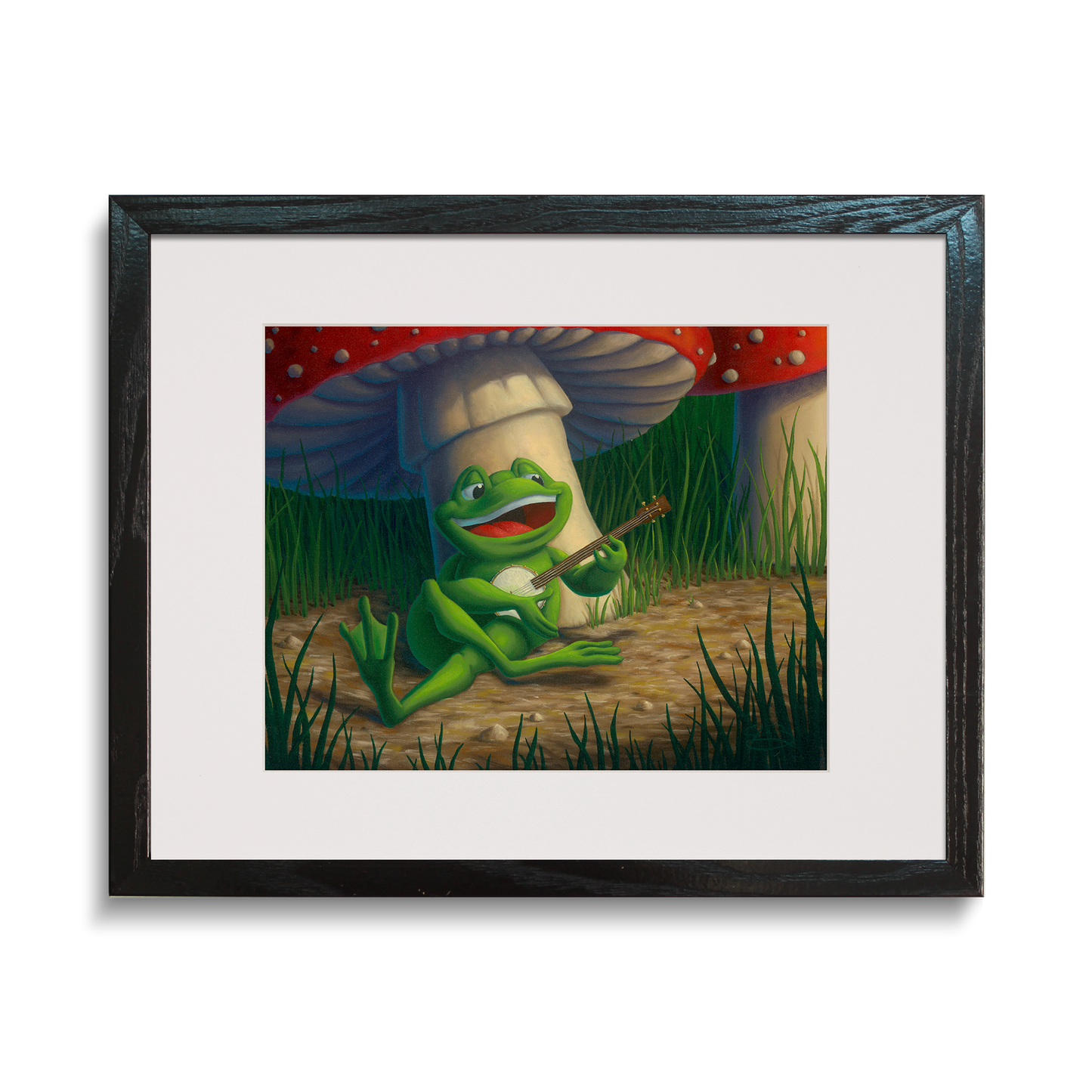 Framed print of Josh Berkman's "The Banjo Player"